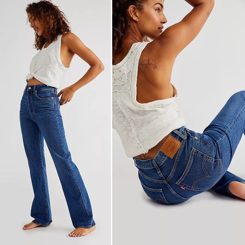 Levi’s Ribcage Bootcut Jeans Turn Up Size 29